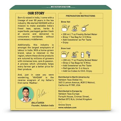 Vahdam Teas: Classic Chamomile Tea 30gm