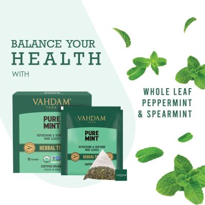 Vahdam Teas: Pure Mint Tea 30gm