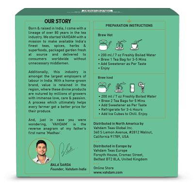 Vahdam Teas: Pure Mint Tea 30gm