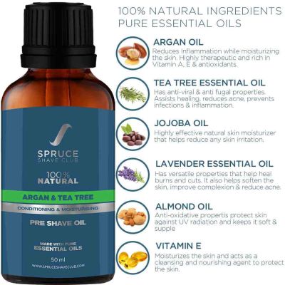 Spruce Shave Club: Argan & Tree Pre Shave Oil