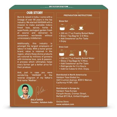 Vahdam Teas: Cardamom Masala Chai Tea 30gm