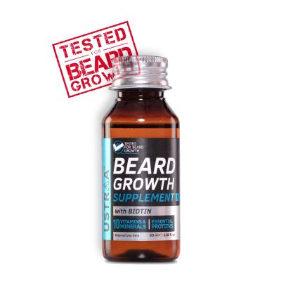 Ustraa: Beard Growth Supplement for boosting growth - 60 ml