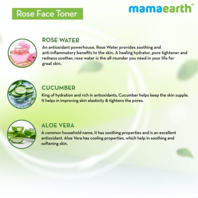 Mamaearth: Rose Water Face Toner for detoxification - 200ml