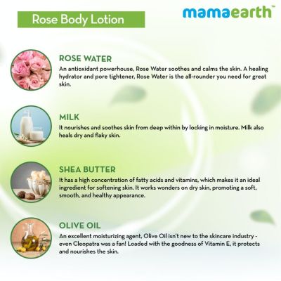 Mamaearth: Rose Body Lotion for supple skin - 400 ml