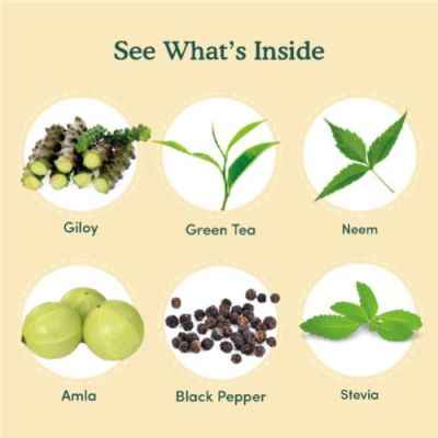 Vahdam Teas: Giloy Neem Green Tea 30gm