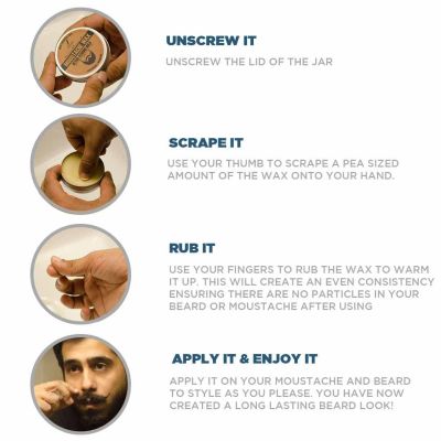 Spruce Shave Club: Beard & Moustache Wax (Bergamot & Lavender), 50 gm