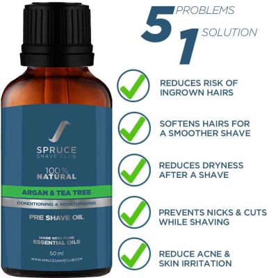 Spruce Shave Club: Argan & Tree Pre Shave Oil