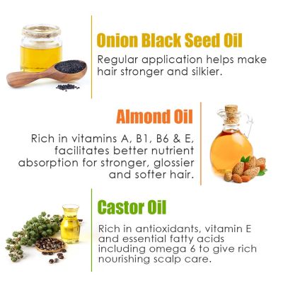 WOW: Onion Black Seed Hair Oil, 200 ml