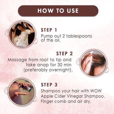 WOW: Onion Black Seed Hair Oil, 200 ml