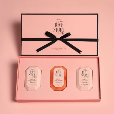 Kimirica: Love Story Handmade Bathing Soap Bar Trio Gift Box
