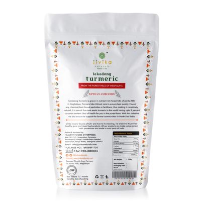 jivika naturals: Lakadong Turmeric - 250 gm