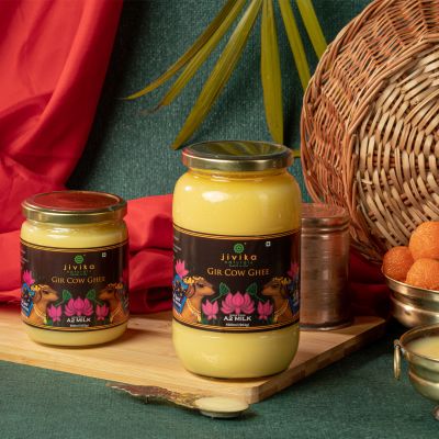 jivika naturals: Vedic Hand Churned Bilona Gir Cow Ghee - 1 Litre