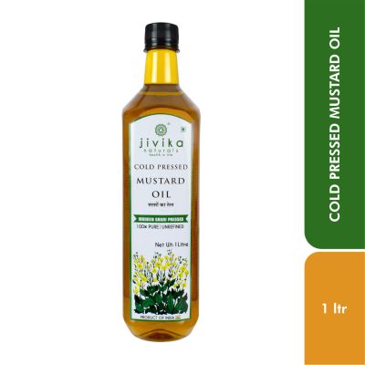 jivika naturals: Mustard Oil (Wood Pressed/Cold Pressed) - 1 Litre