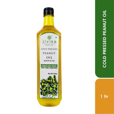jivika naturals: Peanut Oil (Wood Pressed/Cold Pressed) - 1 Litre