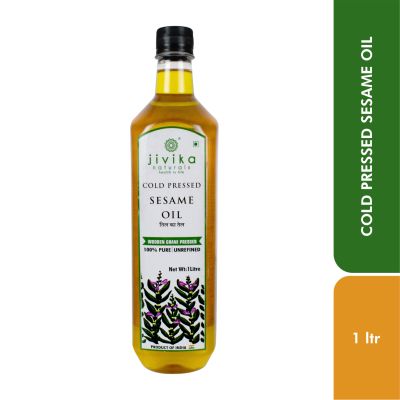 jivika naturals: Sesame Oil (Wood Pressed/Cold Pressed) - 1 Litre