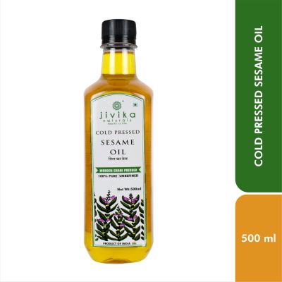 jivika naturals: Sesame Oil (Wood Pressed/Cold Pressed) - 500 ml