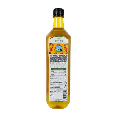 jivika naturals: Safflower Oil (Wood Pressed/Cold Pressed) - 1 Litre