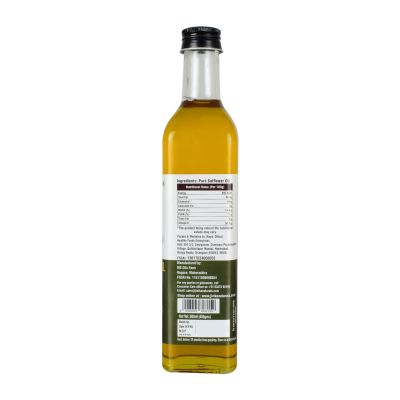 jivika naturals: Cold Pressed Safflower Oil (Glass Bottle) - 500 ml