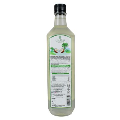 jivika naturals: Virgin Coconut Oil Made From Coconut Milk - Cold Pressed - 1 Litre