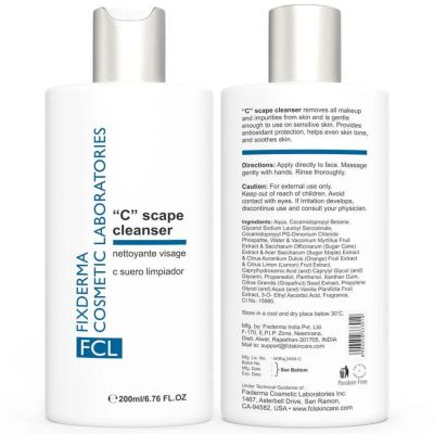 Fixderma Cosmetic Laboratories	: C Scape Cleanser - 200ml