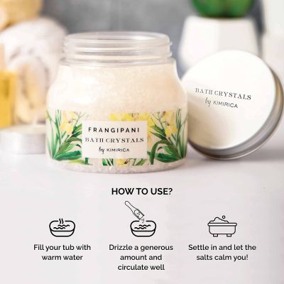Kimirica: Frangipani Bath Salt - 300gm