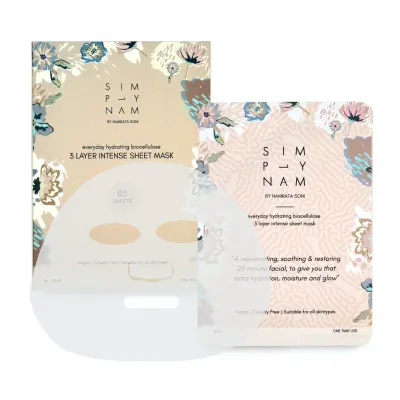 Simply Nam: Biocellulose 3 layer Sheet Mask