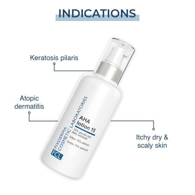 Fixderma Cosmetic Laboratories	: AHA Lotion 15 Hydrates Skin And Softens Dryness - 100ml