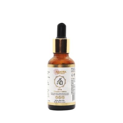 Amayra Naturals: Ziya Vitamin C Serum [15% ] Hyaluronic + Turmeric Hydrosol - 30 ml