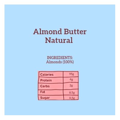 The Cinnamon Kitchen: Almond Butter Natural - 200 gm