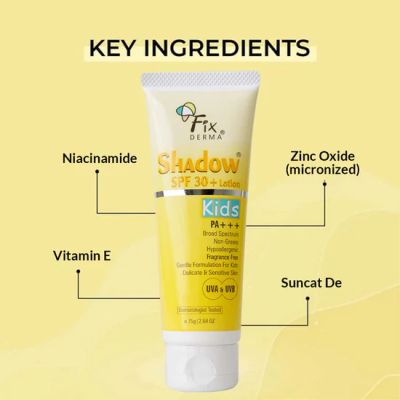 Fixderma	: Shadow SPF 30 Lotion For Kids - 75gm