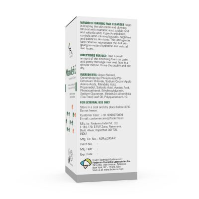 Fixderma: Mandefix Foaming Face Wash and Cleanse - 100ml