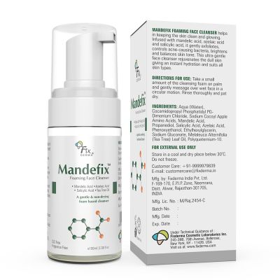Fixderma: Mandefix Foaming Face Wash and Cleanse - 100ml