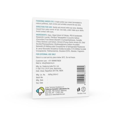 Fixderma	: Under Eye Cream - 20gm
