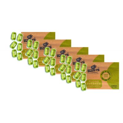 Ecosys Cleaners: Disinfectant Floor Cleaner (Green Apple) - 5 Ltr