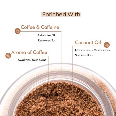 mCaffeine: Coffee Body Scrub with Coconut - 100gm