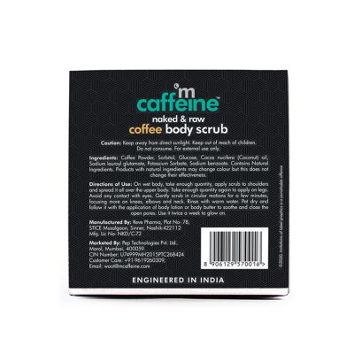 mCaffeine: Coffee Body Scrub with Coconut - 100gm