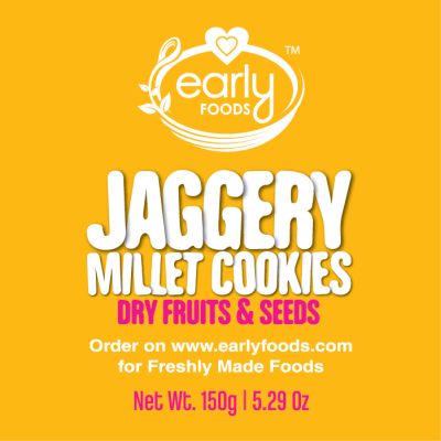 Early Foods: Dry fruits and Seeds Jaggery Cookies - 150 gm