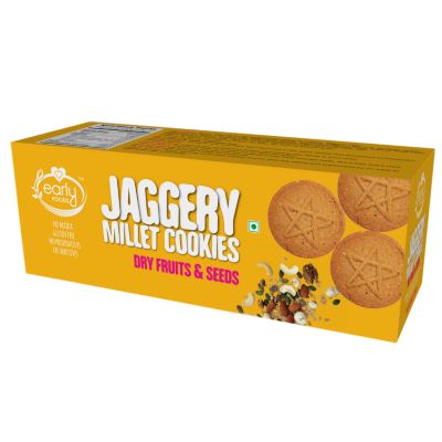Early Foods: Dry fruits and Seeds Jaggery Cookies - 150 gm