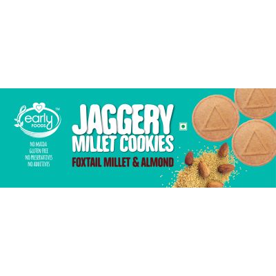 Early Foods: Foxtail Almond Jaggery Cookies - 150 gm