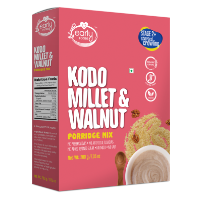 Early Foods: Kodo Millet & Walnut Porridge Mix - 200 gm