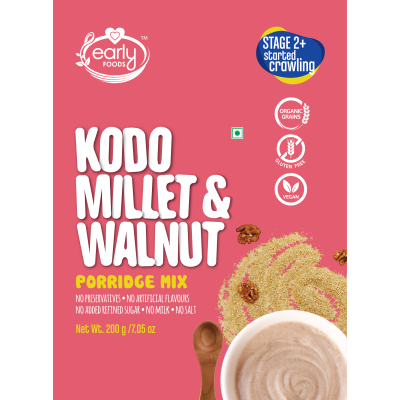 Early Foods: Kodo Millet & Walnut Porridge Mix - 200 gm