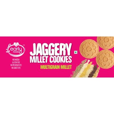 Early Foods: Multi-grain Millet Jaggery Cookies - 150 gm