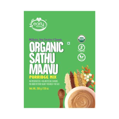 Early Foods: Organic Sattu Maavu Multi-grain Millets Porridge mix - 200 gm
