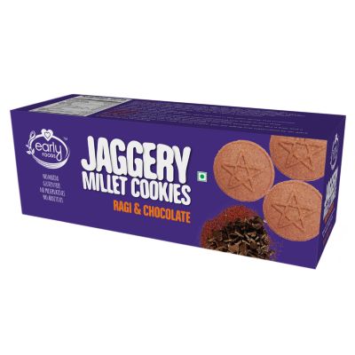 Early Foods: Ragi and Choco Jaggery Cookies - 150 gm