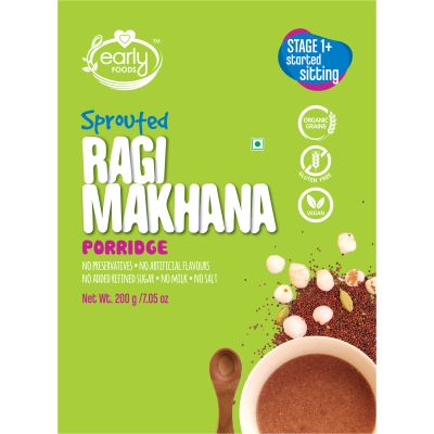Early Foods: Sprouted Ragi & Makhana Porridge Mix - 200 gm