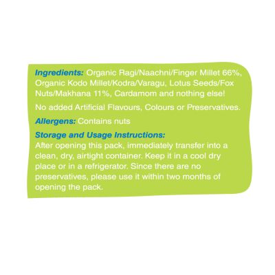 Early Foods: Sprouted Ragi & Makhana Porridge Mix - 200 gm
