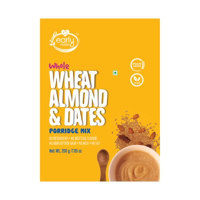 Early Foods: Whole Wheat, Almond & Date Porridge Mix - 200 gm