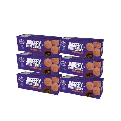 Early Foods: Pack of 6 - Ragi and Choco Jaggery Cookies