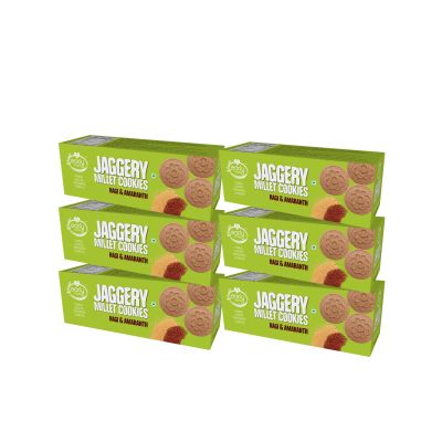 Early Foods: Pack of 6 - Ragi & Amaranth Jaggery Cookies