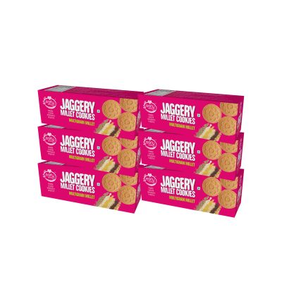 Early Foods: Pack of 6 - Multigrain Millet Jaggery Cookies